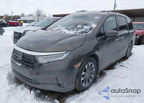 2022 Honda Odyssey Ex-L z USA, uszkodzony, nr VIN 5FNRL6H71NB061630